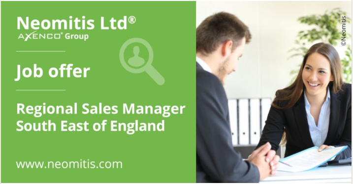 🚀Due to continued growth, #Neomitis are recruiting!
We are looking for a Regional Sales Manager to manage and grow our business in the South East of England.

Please apply for the role using the following link lnkd.in/euJvDfQV🌺*No recruitment agencies please*

#Joinus