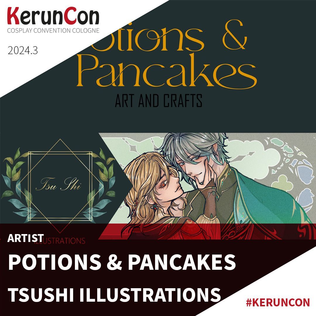 ConKerun's tweet photo. "Eine bunte Mischung aus Kunst und Handwerk ♥ "
Das nächste Duo sind Potions &amp; Pancakes mit Tsushi Illustrations!

An den Stand beider Artists bekommt ihr: Schmuck, Sticker, Dekoration / Potions, Schlüsselanhänger, Poster, Postkarten und Lesezeichen https://t.co/IrCfqDHcAP