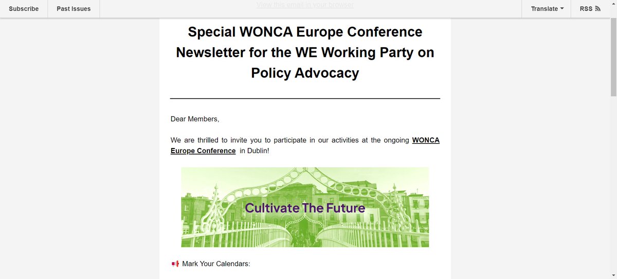 WoncaEurope's tweet photo. We are thrilled to invite you to participate in our activities at the ongoing #WONCAEurope Conference  in Dublin! for more => https://t.co/5ksDbAEIsb https://t.co/R63A2Ldi8s