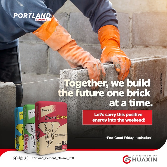 Bizmalawi's tweet image. Portland
Let’s Build Together Brick By Brick.
More info: bizmalawi.com/listing/portla…
#Portlandcement #bizmalawi #malawi