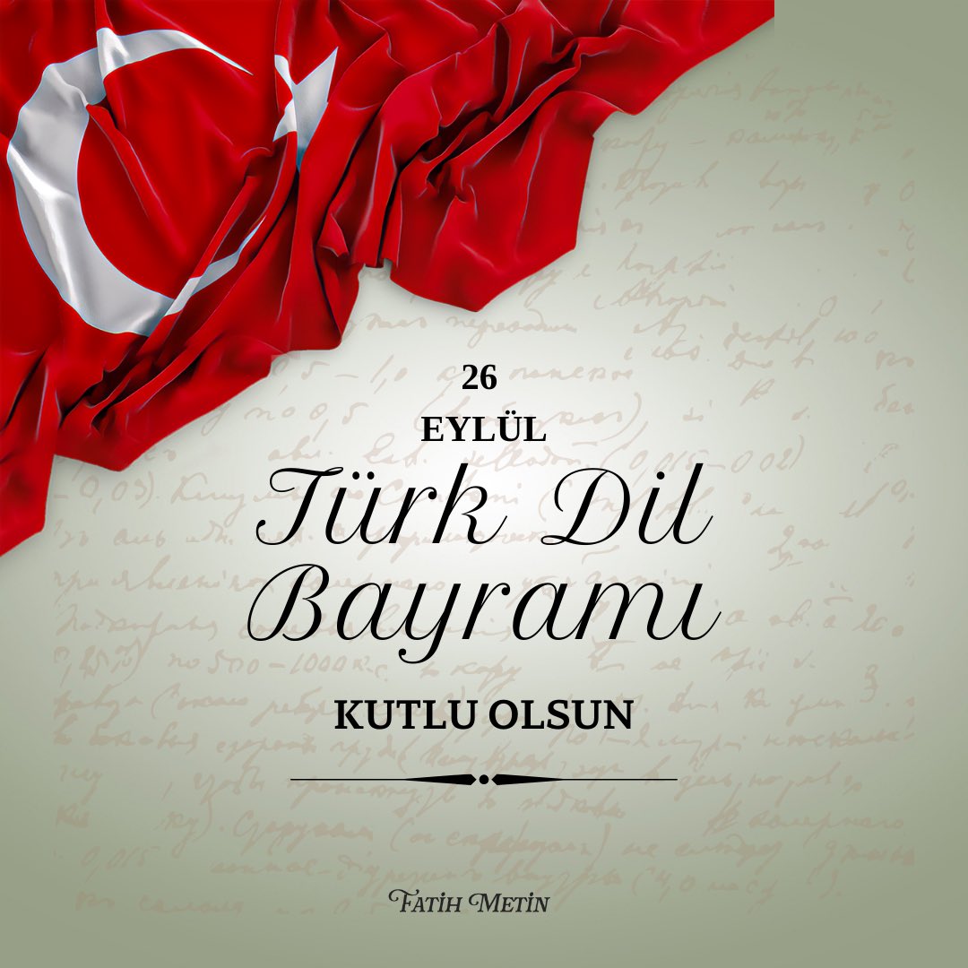 #TürkDilBayramı milletimize ve Türk diline gönül veren herkese kutlu olsun! 🇹🇷