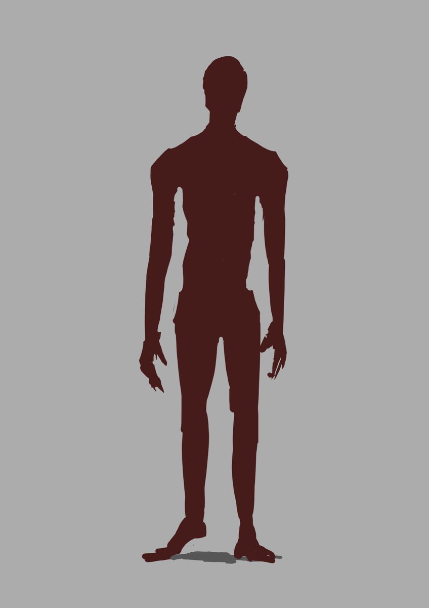「人のシルエットを描いてそこに生肉の写真を組み入れ手軽にディテールを上げる方法 」|ギギギガガガのイラスト
