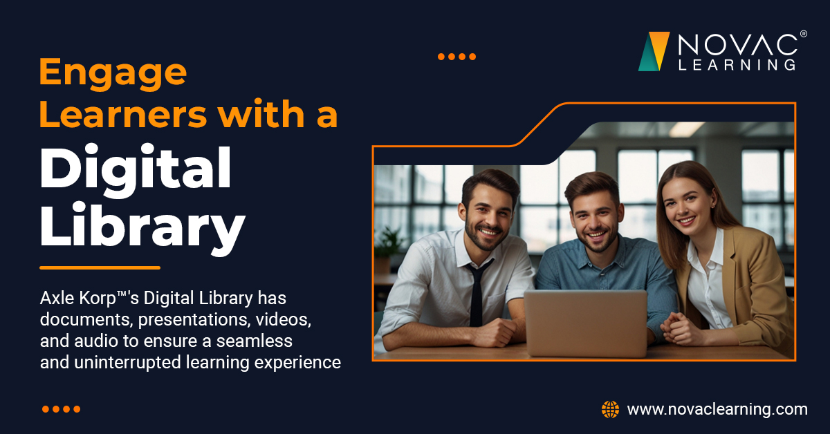 novaclearning's tweet image. Axle Korp™ has a Digital Library in place to share materials with users &amp;amp; enrich the learning experience
Visit - novaclearning.com/learning-manag…
#novac #novaclearning #axlelms #axlekorp #learningmanagementsystem #learningsolutions #lmssoftware #lmssystem #digitallibrary #digitallearning