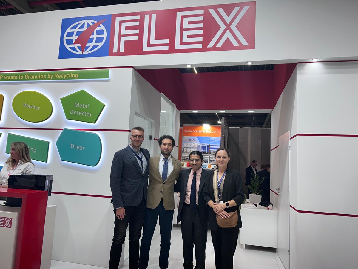uflexltd's tweet photo. Mr. Apoorvshree Chaturvedi, Director – Global Operations, UFlex Group along with the Flex Films Europe team, at the Flex Films booth at FACHPACK (Booth 3-654 in Hall 3, of NürnbergMesse GmbH), Europe’s leading packaging, technology, and processing trade fair. #FlexFilms #FACHPACK https://t.co/GWKs5FnsIK