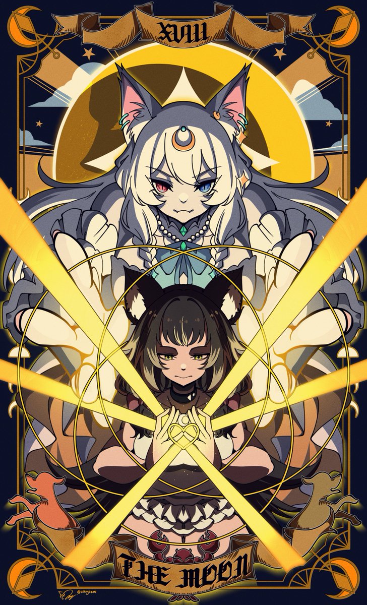 v_leemar's tweet photo. THE MOON #18
Artist @zikryzero
Vtuber @LunarisUrufi @yueho_

This card shows deception. Coming from these 2 vtuber, nothing is what it seems. Keep your wits about you otherwise... banned🤣

#MalaysiaVtuber #ENVtuber #cubteng #MYVTarot #cubteng #sketchingzero #lunAAArt #ArtYue https://t.co/GkIBZoIqYE