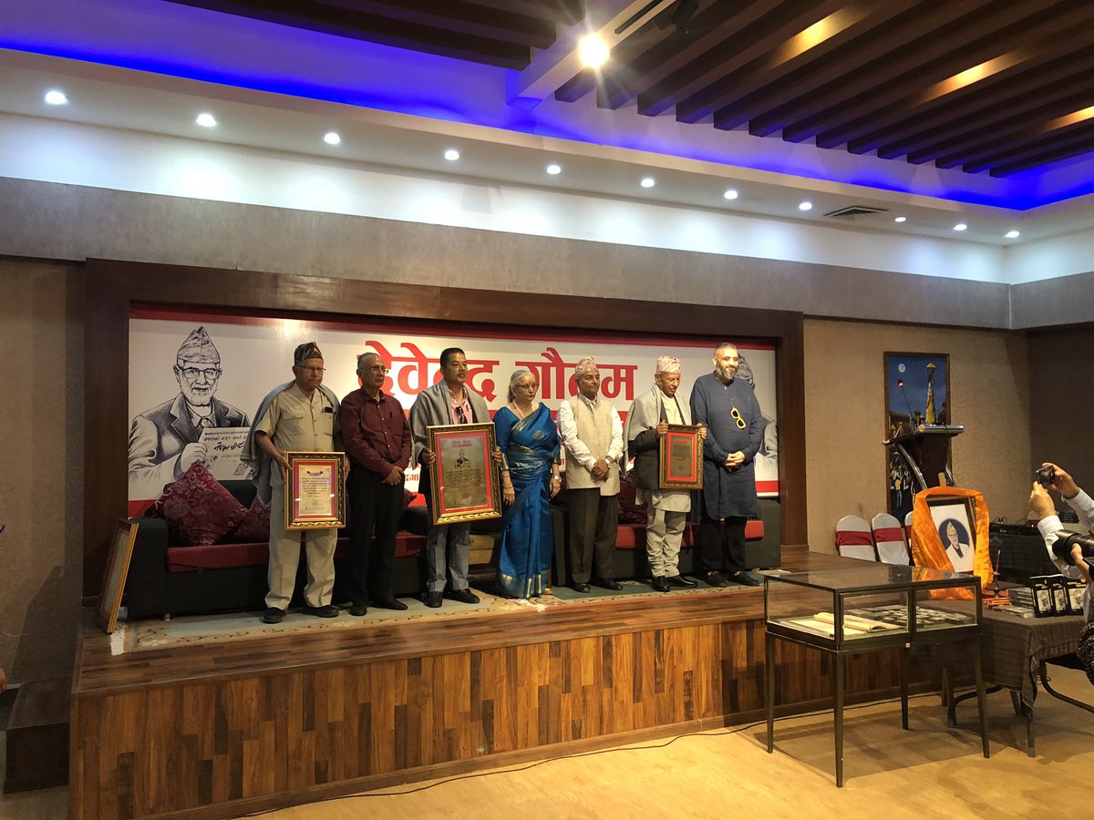 drbishnuhnepal's tweet photo. TX @ #ChudamaniGautam Sir fir the historic #BrihatNepaliShabdakosh &amp; Congrats @#ShambhuShrestha, #GendraAmatya &amp; #RaghuGhimire 
@#DevendraGautamJiurnalismAward #DevendraGautam #Nepal #NepalJournalism #SAARC #Xinhua #TOI #NYT #AP #Dristi #Dolakha #Pawati #Jiri #Charikot #Beijing https://t.co/nshwjPBWcx