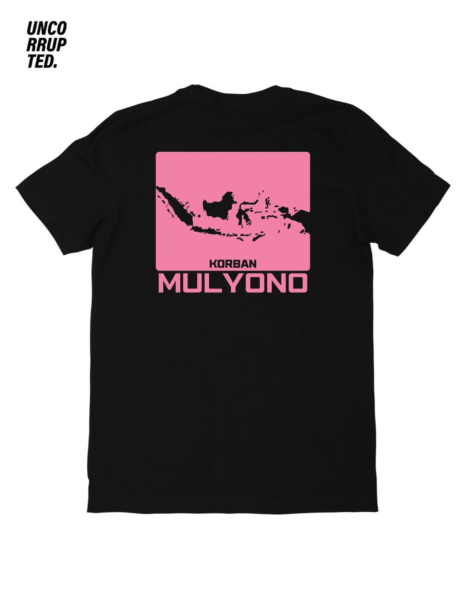 sahabatICW's tweet photo. Jangan biarkan Kaesang sendirian pakai rompi "Putra Mulyono." Nih, T-shirt "Korban Mulyono" lebih cocok buat dipakek rakyat. https://t.co/uVFx1p6qgQ