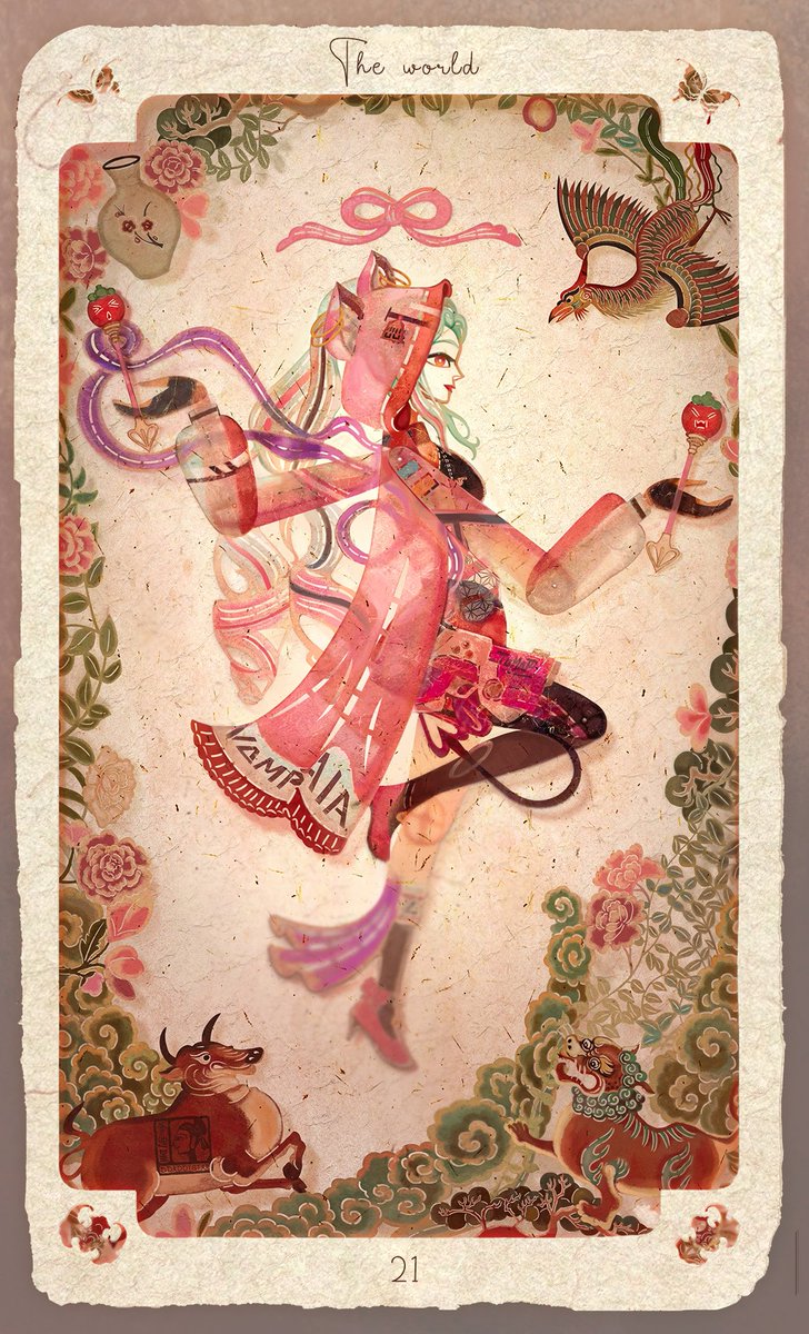v_leemar's tweet photo. THE WORLD #21 
Artist DaddyStar (instagram)
Vtuber @lilianavampaia

End of a cycle &amp; the start of another. Her experiences shows no shortcut in her struggles but fulfillment of her goals &amp; unity in the community

#MalaysiaVtuber #ENVtuber #cubteng #MYVTarot #cubteng #lilisuu https://t.co/0cRfRvjuAY