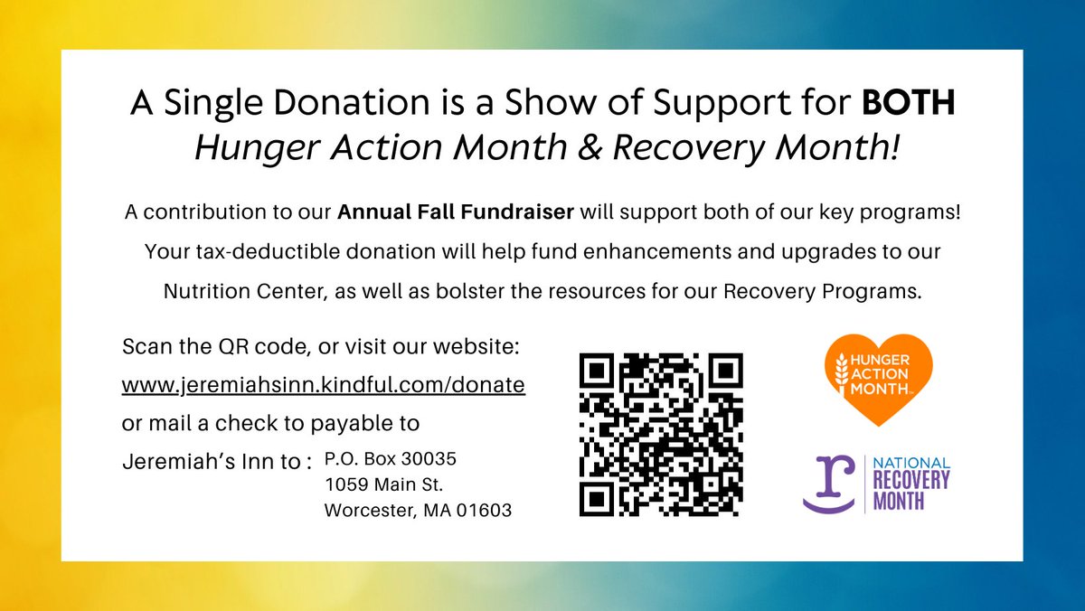 Jeremiahs_Inn's tweet photo. 🧡 This month is all about taking action; your contribution will directly impact the lives of those we serve, helping us ensure that no one in our community goes without the food, care, and support they need! 
Jeremiah's Inn - https://t.co/MmHjooUXwM https://t.co/qkMtCrhdOk