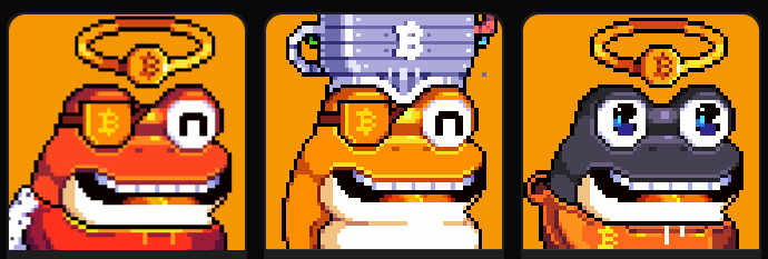 沒錯，就是這支蛙 <a href="/ordinalfrogs/">Ordinal Frogs 🐸</a> 
難道，又要 FUD to FOMO ?
我也噴過，但圖好好看阿...