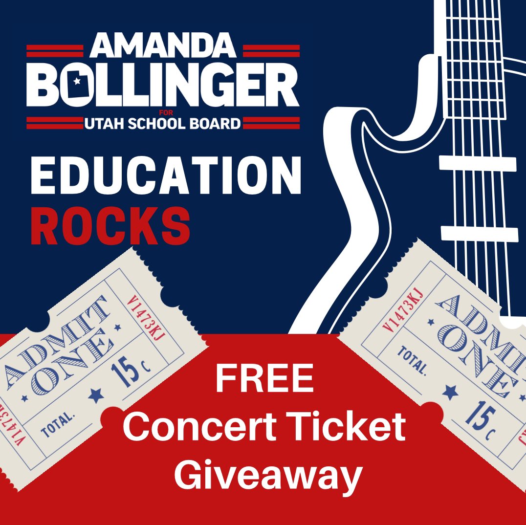DrABBollinger's tweet image. 🎸 Ticket Giveaway!🎟️

Catch Trey Taylor live at the Education Rocks Concert Series on Sept 28! 🎶 Want a FREE ticket?

1️⃣ Click: bit.ly/edrocks
2️⃣ Submit your info! 📝

Winners announced THURSDAY! Don’t miss out! 🎤 #EducationRocks #elevateeducationinutah