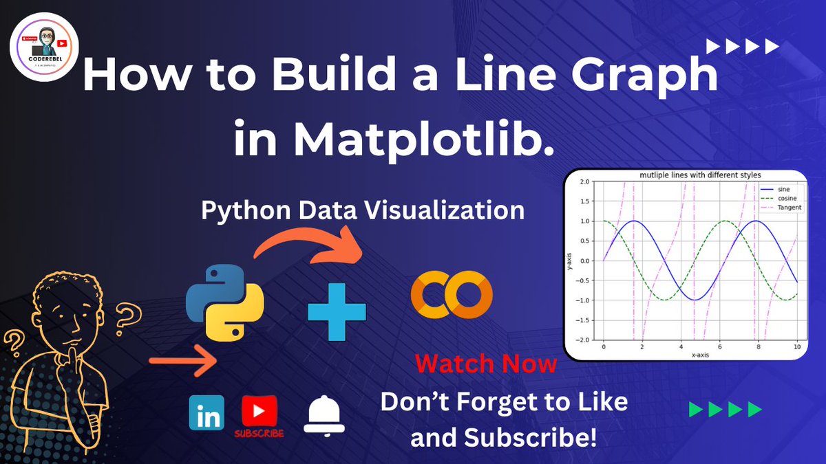 ShivamD93005288's tweet image. Check out my latest YouTube tutorial on &quot;How to Build a Line Graph in Matplotlib!&quot; Whether you&apos;re a beginner or looking to boost your Python data visualization skills, this is the guide. 
#PythonProgramming #DataScience #CodingTutorial #ML #Like 

youtu.be/tWBoDCnj5Ck?si…