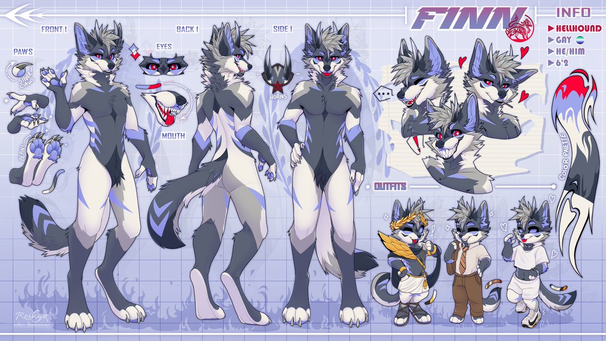 FinnTheHH's tweet photo. @_Reikyo Yo this is so sick! I'm in love with this design omgggggg. Our chars are opposites 😂 https://t.co/wvgPEyJ5iq