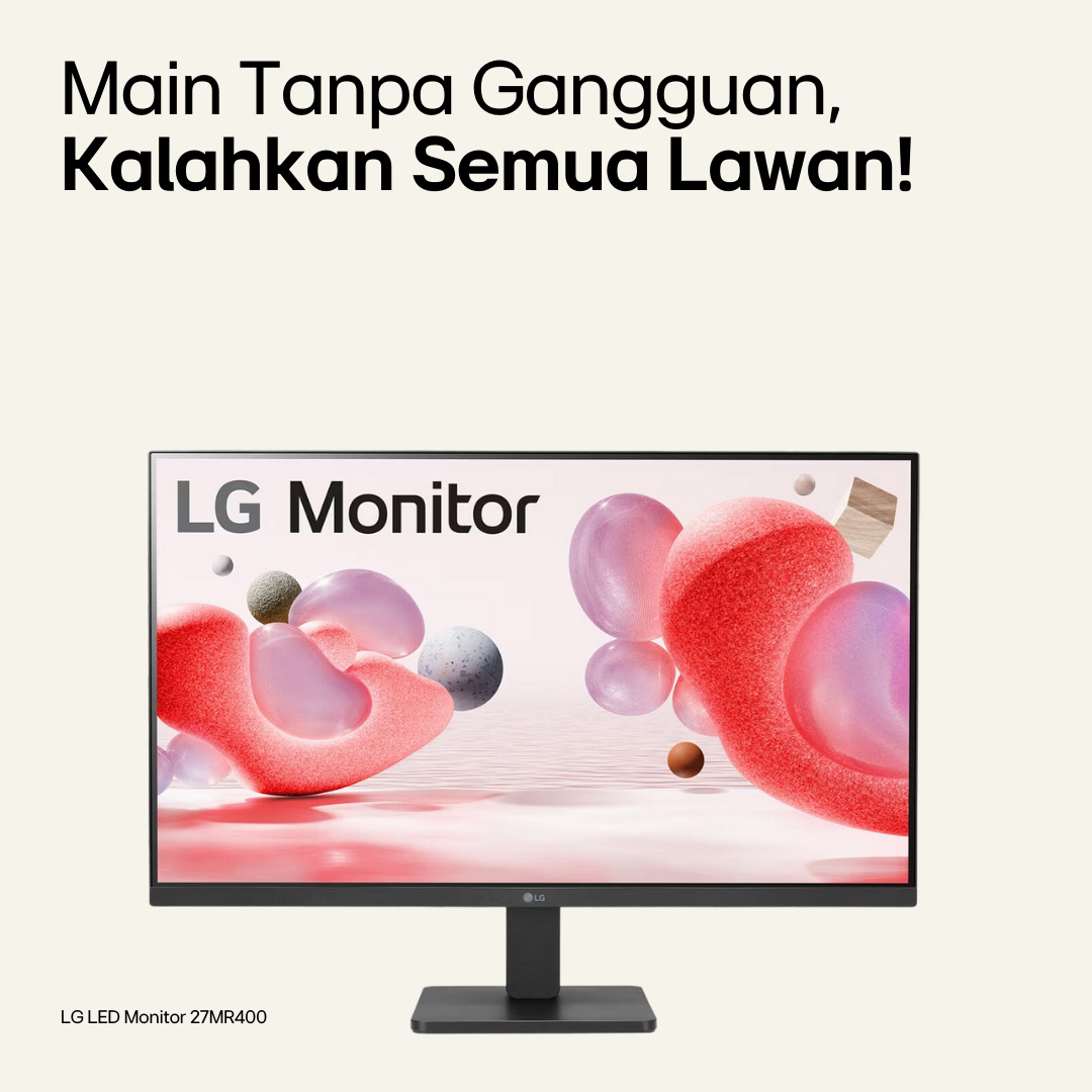 lgeindonesia's tweet image. Kalahkan musuh dalam hitungan detik, tanpa lag, tanpa kompromi dengan #LGLEDMonitor #27MR400. Siap memastikan setiap seranganmu tepat sasaran.

klik: lge.ai/6018oU0FG

#LifesGood #ReinventYourFuture #BetterLifeforAll #InnovationforaBetterLife #LG #LGIndonesia