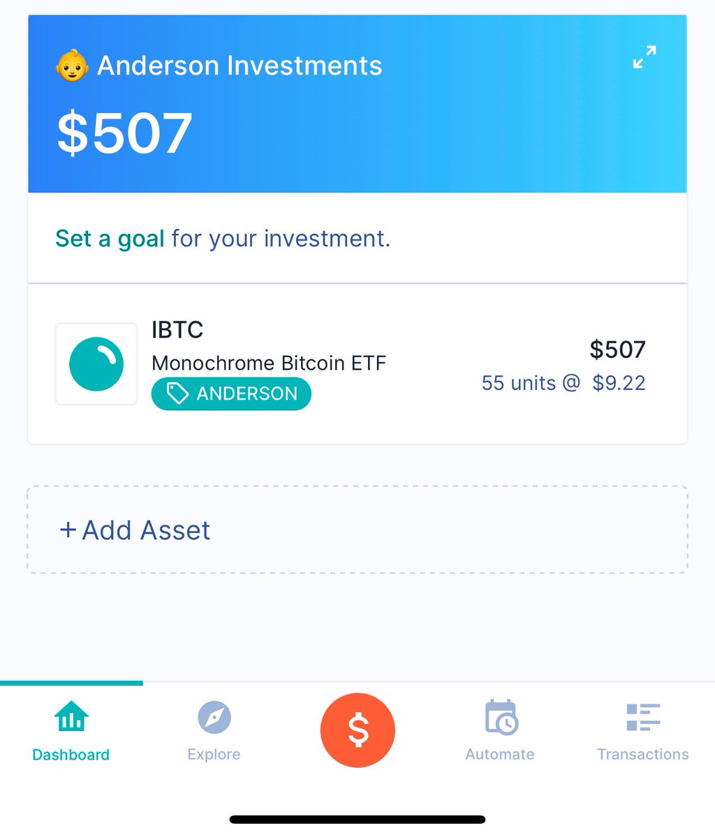 BrissyBitcoiner's tweet image. Birthday gift for my 4 yo son #btc #ibtc @MonochromeAsset and will help him DCA until he’s 18 then show him the power of DCA. And want him to keep it up the proof of work. 🧡🧡🧡