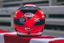 FerrariItalia10's tweet image. Charles Leclerc tribute Gilles Villeneuve helmet