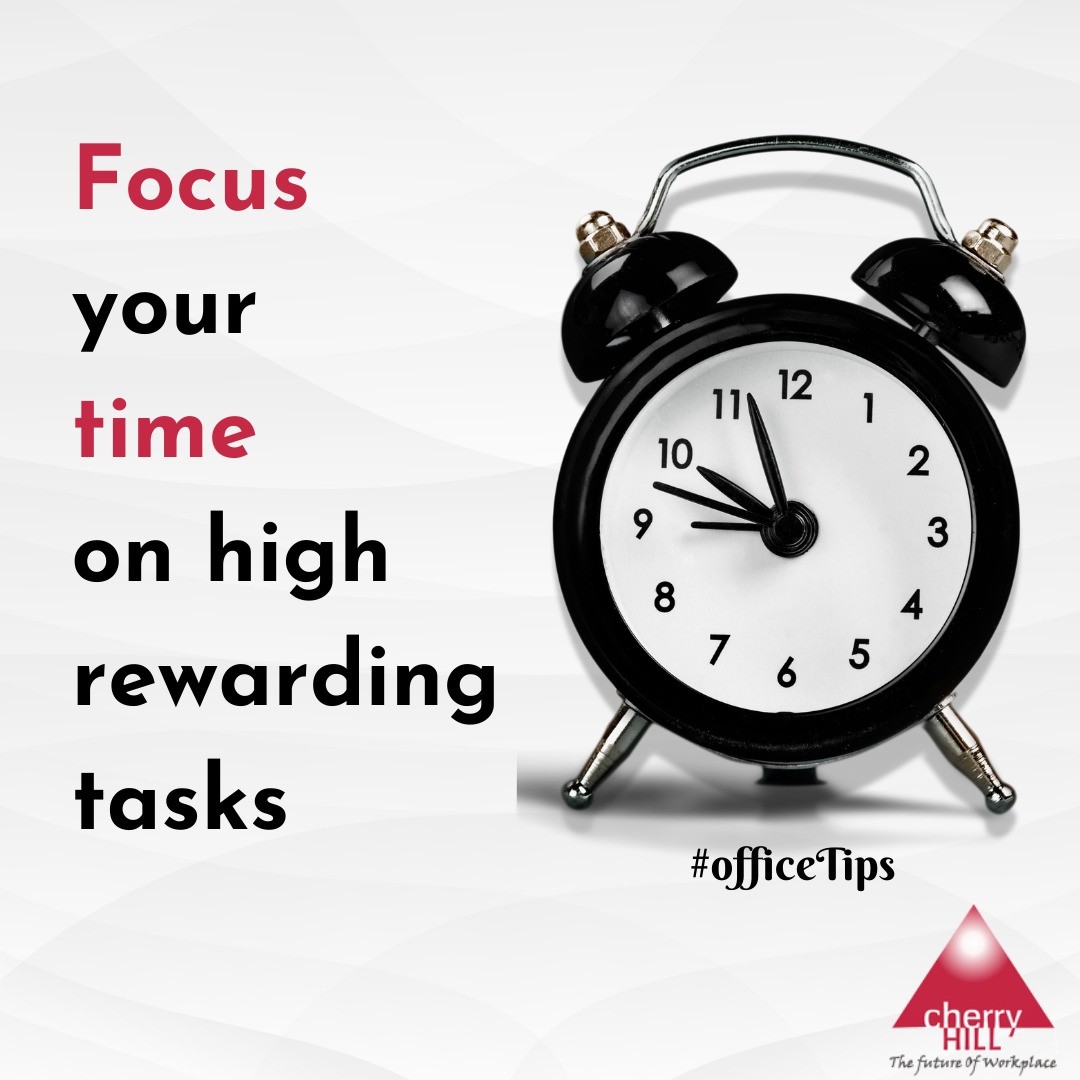 CherryHillDelhi's tweet photo. Remember to always focus more of your time and energy on tasks that are going to generate greater results.

#CherryHillInteriors #OfficeTips #TheFutureOfWorkplace #RedefiningSpaces #RedefiningWorkspaces #TheFutureOfWorkplace #corporateinteriors https://t.co/22RbnpEize
