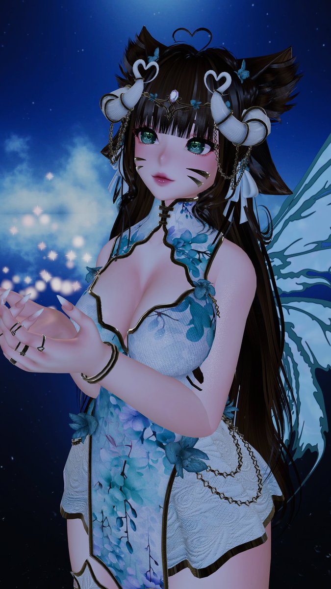 l1ghticequeen's tweet photo. Don't be distracted. I'm guiding you the way. 

Avatar: Wisteria by @Loki_vrc 
World: Reflections unto water 

#VRChatPhotos #VRChat #VRChatPhotography #halfbodyvr https://t.co/K9VadGAPge