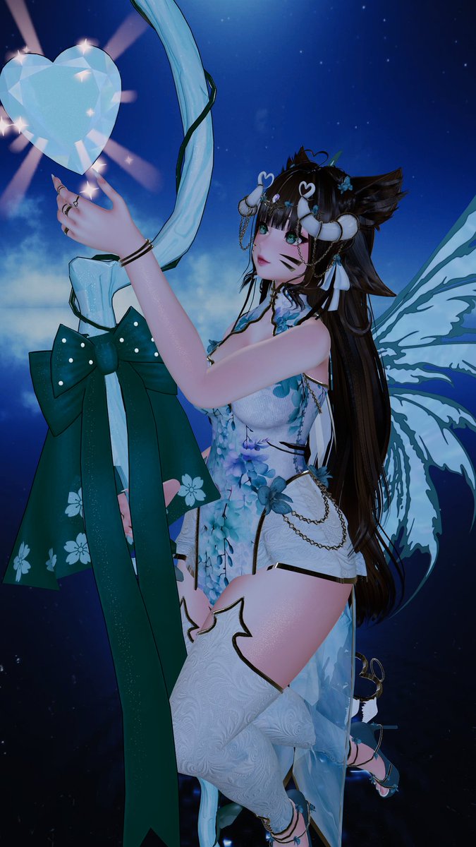 l1ghticequeen's tweet photo. Don't be distracted. I'm guiding you the way. 

Avatar: Wisteria by @Loki_vrc 
World: Reflections unto water 

#VRChatPhotos #VRChat #VRChatPhotography #halfbodyvr https://t.co/K9VadGAPge