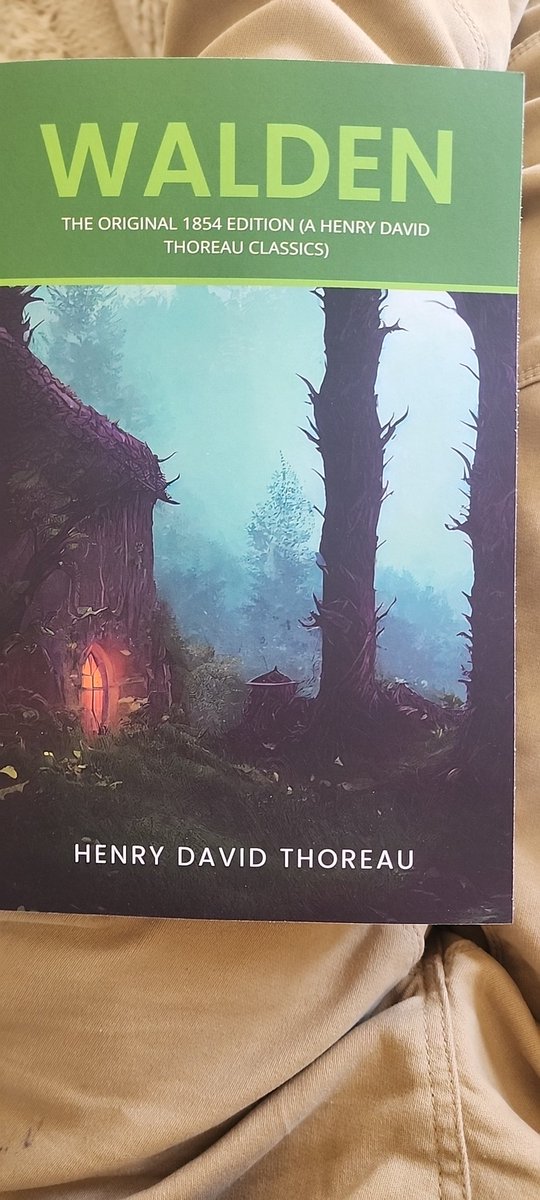 Feeling excited about all the joys I'm going to have reading this brilliant work of David Thoreau.