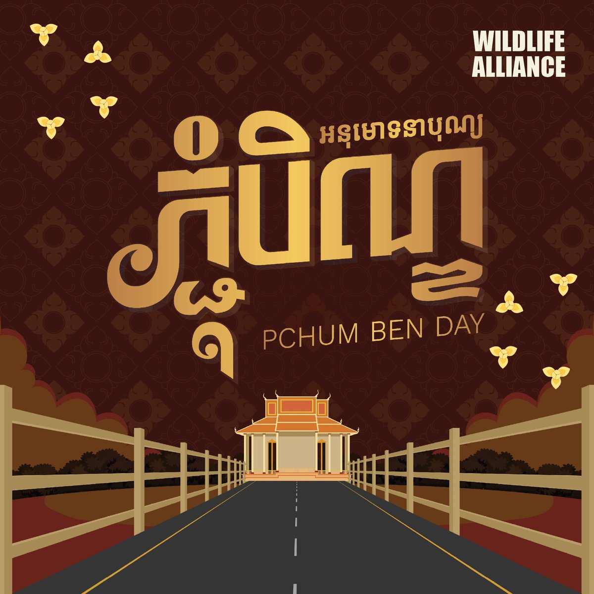 As we celebrate Pchum Ben, Wildlife Alliance sends warm wishes for prosperity, good luck, and happiness to everyone.
#wildlifealliance #HappyPchumBen #festival #Cambodia
