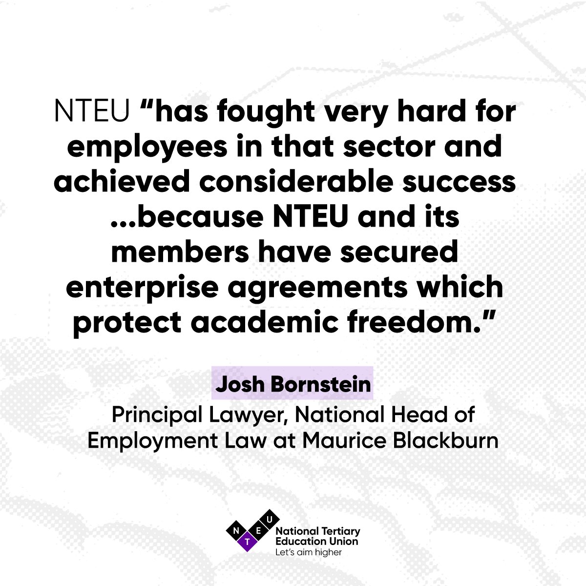 NTEU (@nteunion) on Twitter photo Collective action works. Join to help protect academic freedom, together: nteu.au/join <a href="/JoshBBornstein/">Josh Bornstein</a> Collective action works. Join to help protect academic freedom, together: nteu.au/join <a href="/JoshBBornstein/">Josh Bornstein</a>