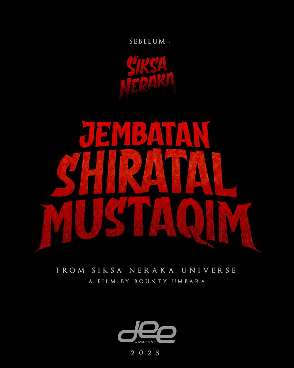HabisNontonFilm's tweet photo. Film SIKSA NERAKA dibikin prekuel, judulnya...

JEMBATAN SHIRATAL MUSTAQIM

Penulisnya Erwanto Alphadullah yang bikin DI AMBANG KEMATIAN.

Gimana? https://t.co/ogcXOfSmHl