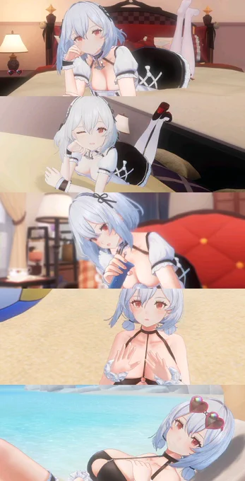 「交流宿舎」のバナーや一部シーン3Dシリアスの着せ替え3種#アズールレーン 