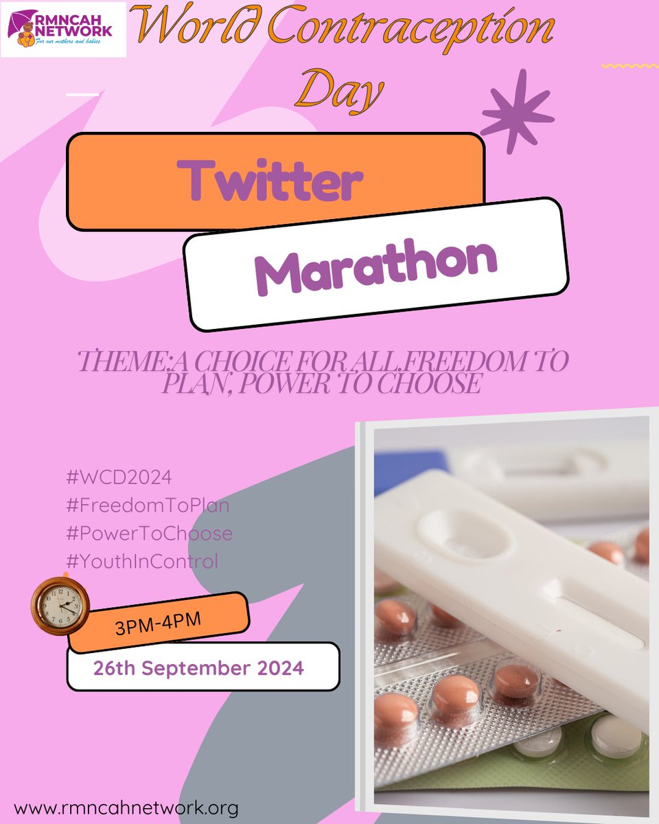 From pills to implants, condoms to IUDs, there's a contraception option for everyone. Knowledge is power. As we mark #WCD2024 today,let's break the stigma &amp; encourage open conversations about sexual health &amp; family planning. Join our twitter marathon conversation #InformedChoice