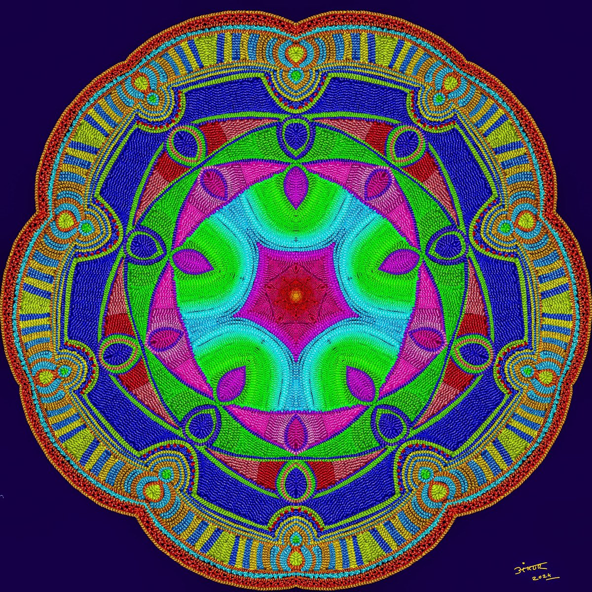 Angaan (c) Ankur Prabodh Joshi
#art #painting #ankurjoshi #ankurprabodhjoshi #digitalart #India #IndianArt #indianartist #Bharat #design #mandala #carpet #embroidery #weave #TextileArt