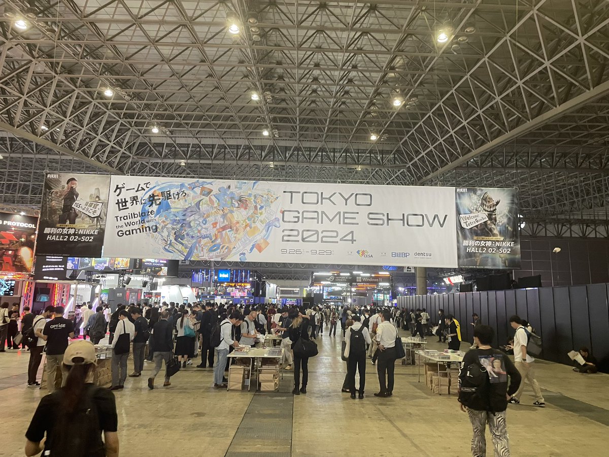 __yaDo's tweet photo. 東京ゲームショウ来てみた！ https://t.co/aReveFBx9v