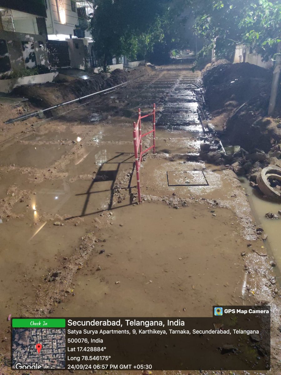 AE_Mallapur's tweet photo. Sanctioned estimate. The catchpit is constructed as temporary measure so that water can receed.During rain due to some obstructions inside the catchpit the water logged for sometime and cleared by MET.For permanent solution,remaining 90 mtrs of roadneeds to be lowered and laid2/2 https://t.co/A5smLKRUYP
