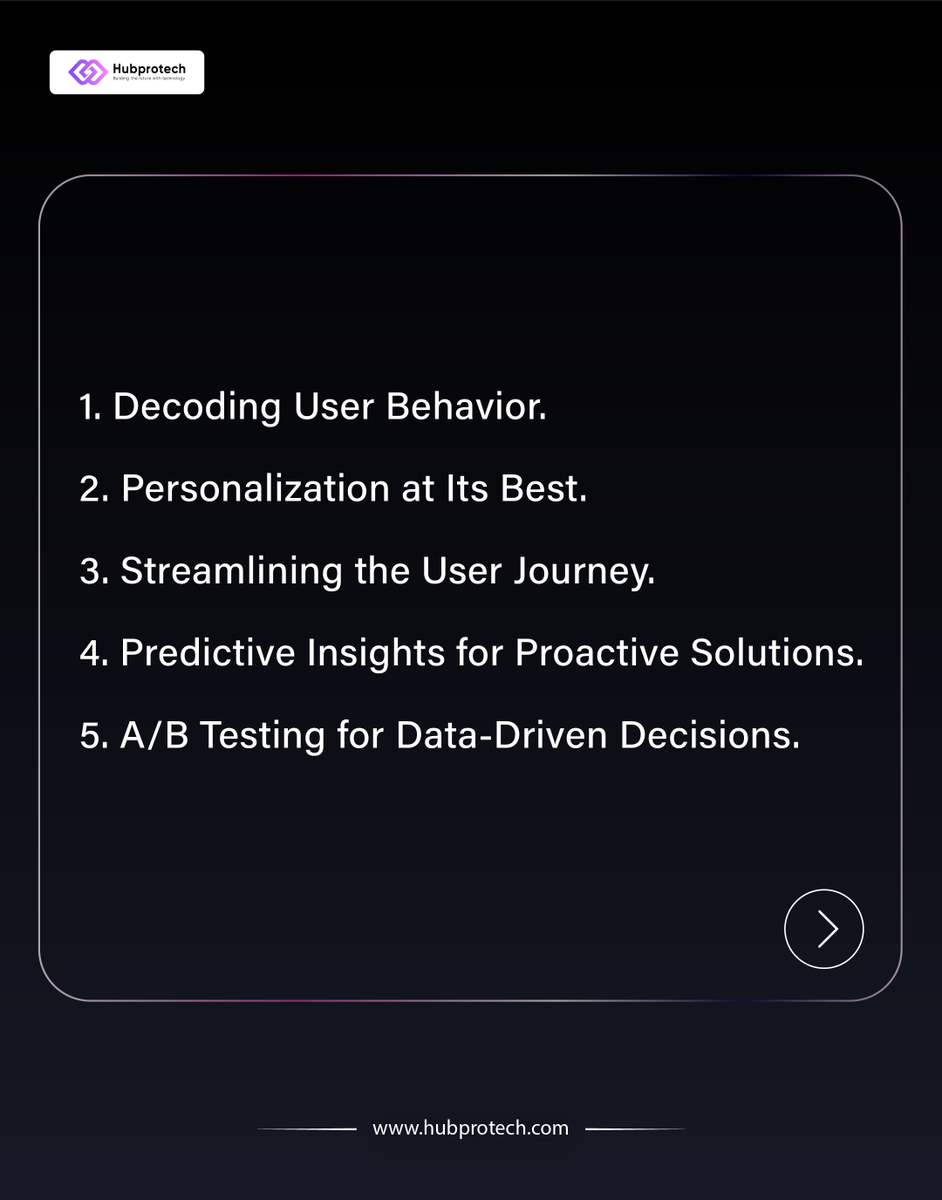 hubprotech's tweet photo. Use the power of #AppAnalytics to upgrade your #UserExperience! By understanding #UserBehavior, we can tailor every interaction to meet their needs, making your #App not just functional, but exceptional.
.
Hubprotech #Apps #AppDevelopment #AppDesign #IPL2025 #BigBillionDaysLeaked https://t.co/NVYuzausZ2