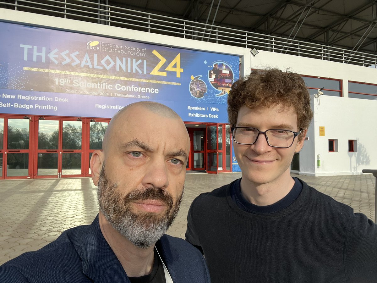 Jan Grosek 🇸🇮🇺🇦 (@grosekjan) on Twitter photo Catching up with old friends, introducing new Slovenian national representative to <a href="/escp_tweets/">European Society of Coloproctology</a> and holding a lecture at 19th ESCP meeting in sunny Thessaloniki.
1st day was full of fantastic sessions.
Now to a 2nd day… Catching up with old friends, introducing new Slovenian national representative to <a href="/escp_tweets/">European Society of Coloproctology</a> and holding a lecture at 19th ESCP meeting in sunny Thessaloniki.
1st day was full of fantastic sessions.
Now to a 2nd day…