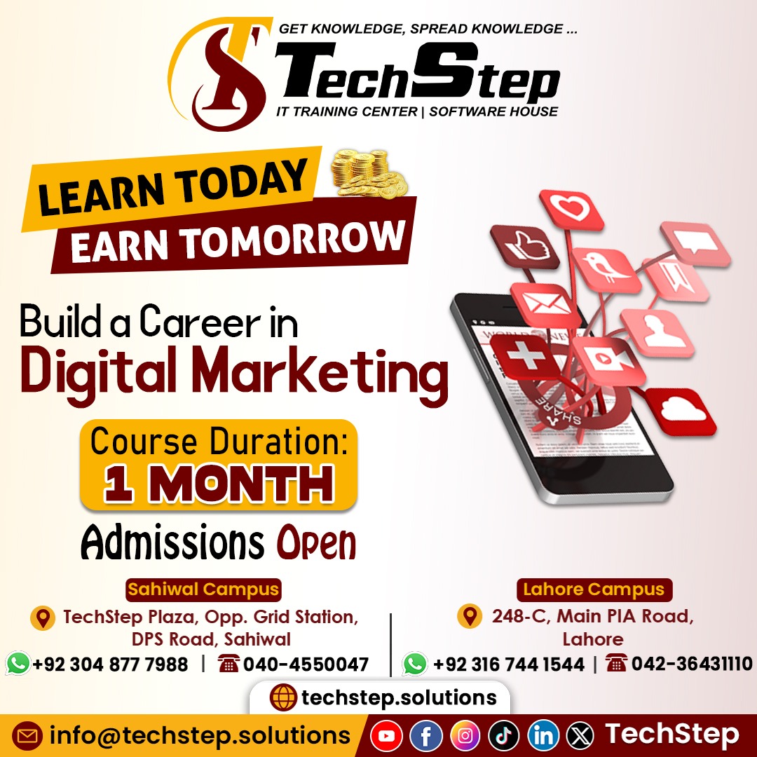 techstep00's tweet photo. Admissions Open!
Digital Marketing
Duration: 1 Month
#techstep #TechStep #TechStepSahiwal #TechStepLahore #marketing #DigitalMarketing #meta #fbads #googleads #metaads #courses #pixel #snapchatads #adsense https://t.co/rS0EzyJ4y7