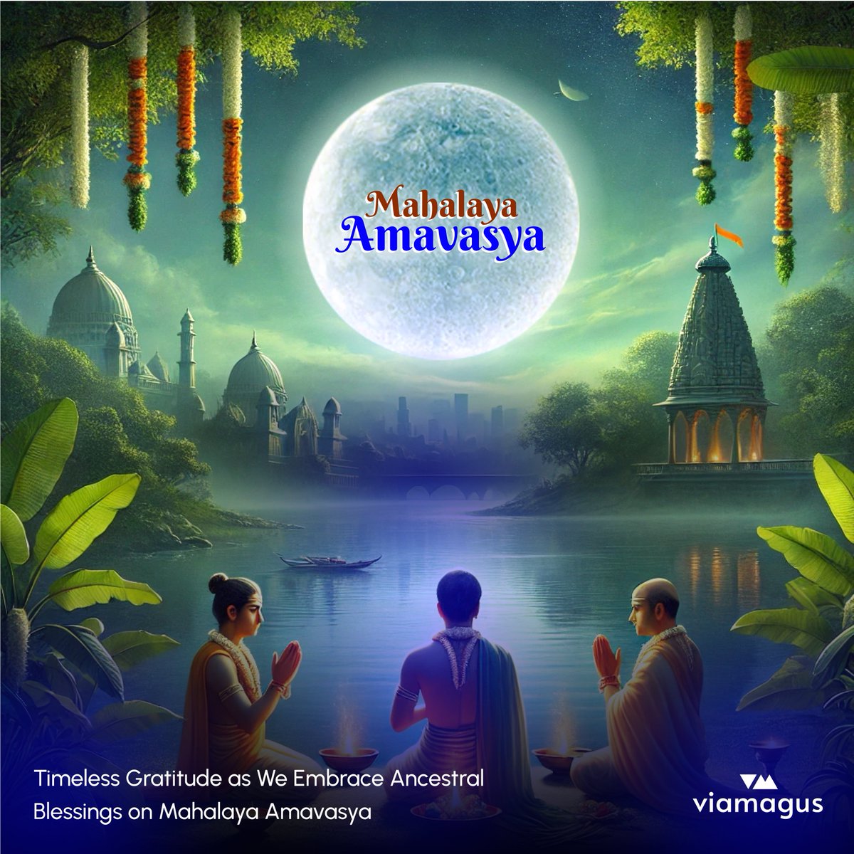 Viamagus_Tech's tweet photo. On this auspicious day of Mahalaya Amavasya, may we honor our ancestors and seek their blessings for a peaceful and prosperous life. Team Viamagus wishing you all a blessed Mahalaya Amavasya 2024!

#Viamagus #MahalayaAmavasya2024 #AncestralBlessings #HonoringAncestors https://t.co/TW9jEomniK