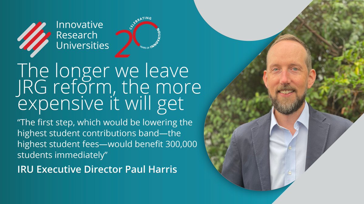 This week, our Executive Director Paul Harris told the Senate Education and Employment Legislation Committee that JRG reform is a priority, as the primary driver of student debt is the cost to students of doing a degree. 
Read our report and modelling ☞ iru.edu.au/wp-content/upl…