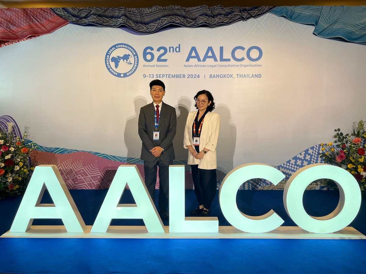 annajoubinbret's tweet image. Many thanks to AALCO (@AALCO2015) and Thailand for inviting UNCITRAL to engage with AALCO Member States on recent Commission and Working Group III updates. Looking forward to continuing our close collaboration!

#UNCITRAL #UNCITRAL #RCAP #AALCO #Thailand