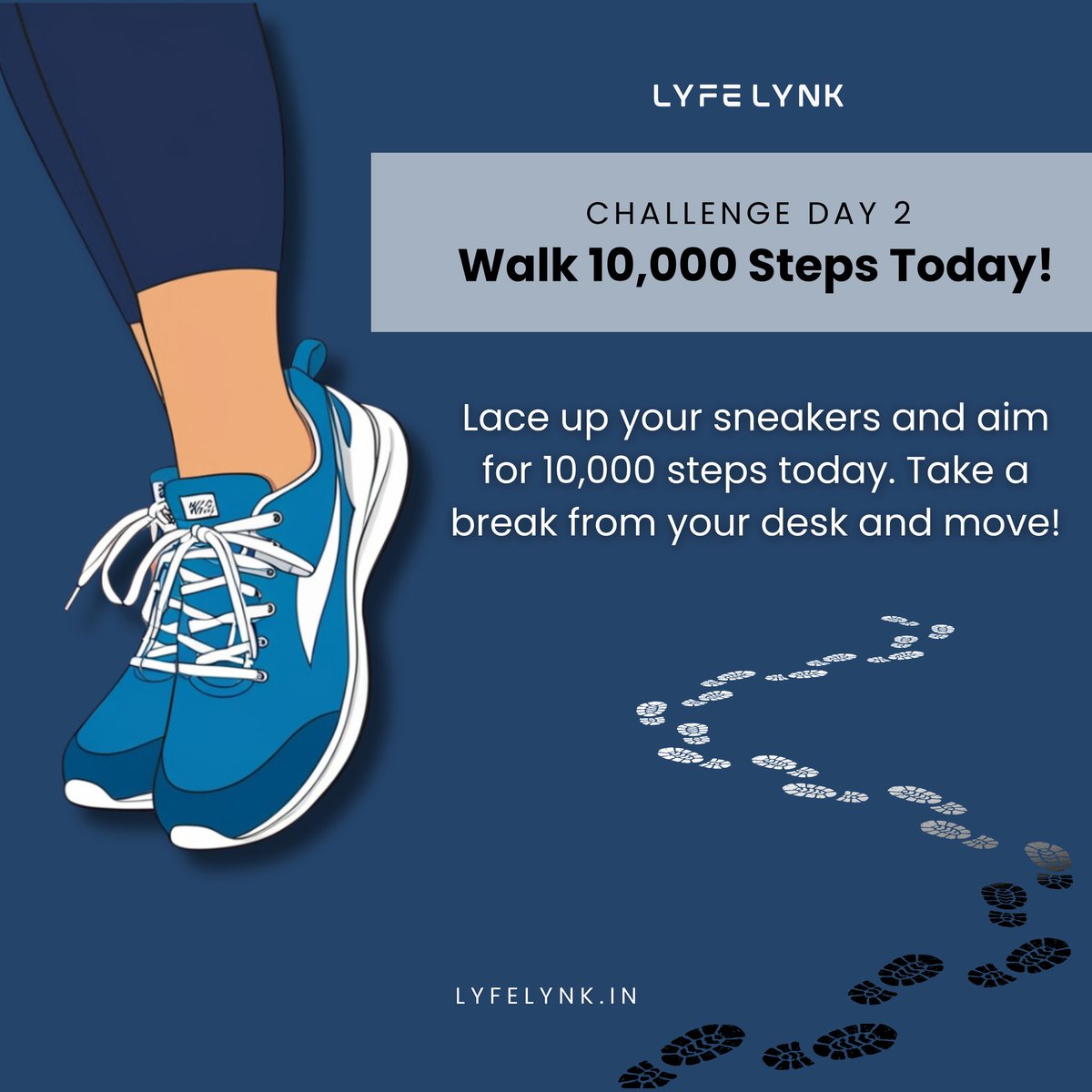 lyfelynk's tweet image. 10,000 steps today, who's in? Let's challenge ourselves and keep the energy up! Your body will thank you later.  

#LyfelynkChallenge #WalkMore #HealthTech #StepChallenge #15DaysHealthChallenge