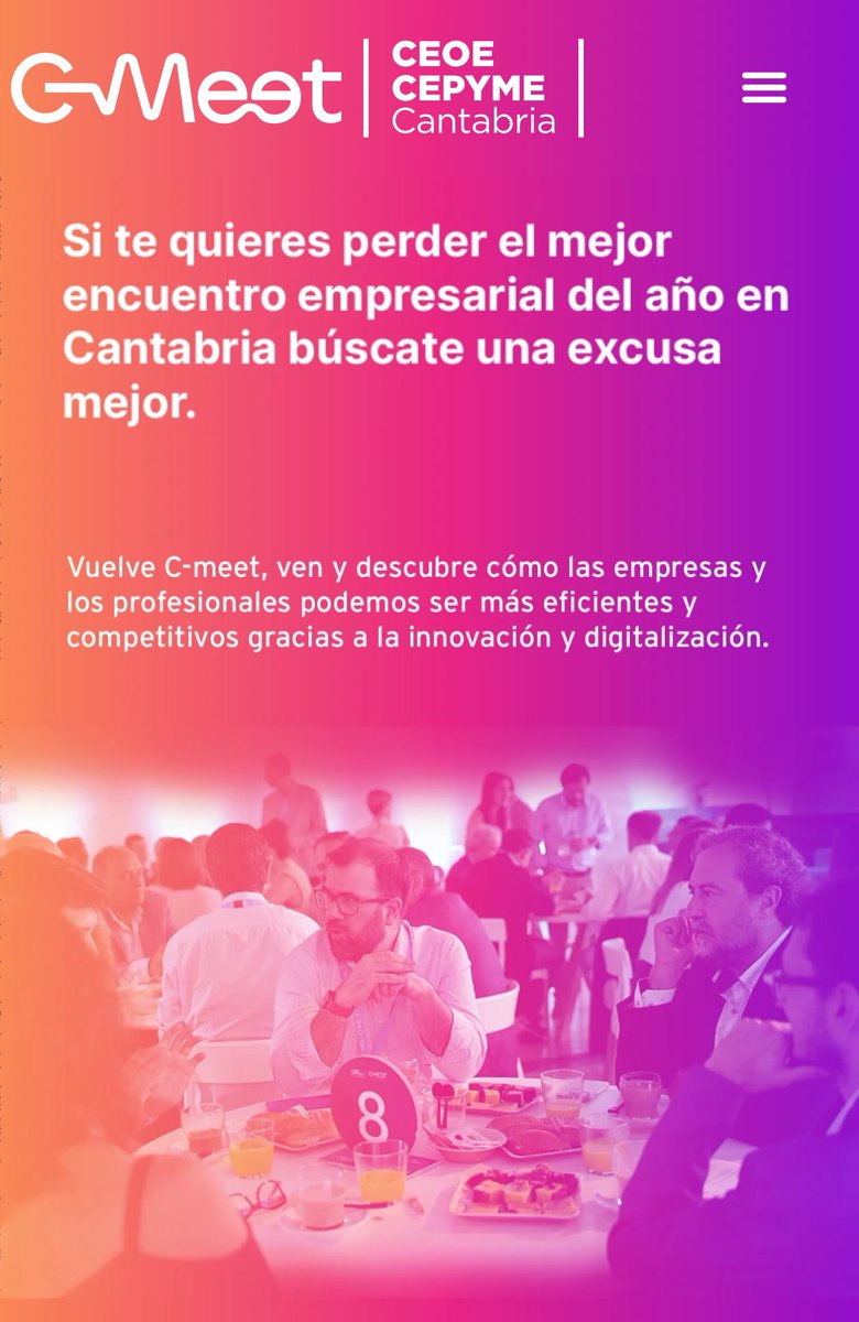 JaviPuente1976's tweet photo. Cantabria tiene mucho que ofrecer y nada que envidiar.
Deseando que arranque hoy el C-MEET, un encuentro organizado por la @Ceoecant y que cuenta con la financiación del @cantabriaes a través de la DG de #Innovación, Desarrollo Tecnológico y Emprendimiento https://t.co/qIBA22xvSH https://t.co/qiYszcWJn0