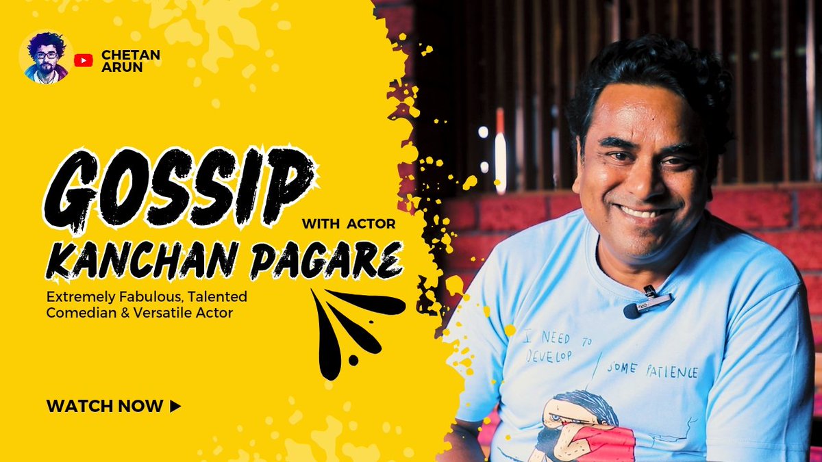 ChetanArun's tweet photo. Gossip With Super talented Comedian and Versatile Bollywood Actor Mr. Kaanchan Pagare 

Watch Full Episode Here 👇🏻

https://t.co/4yAHc7xrLx

Support me by Subscribing my YouTube channel " ChetanArun" https://t.co/kiFqbYKWlE