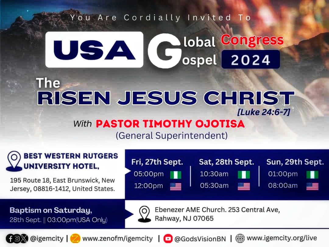 igemcity's tweet photo. Get ready for a soul-stirring experience with God. #igem #usaggc #risenjesuschrist #gospel #Godskingdom #salvation #breakthrough https://t.co/HK3hIXJmL7