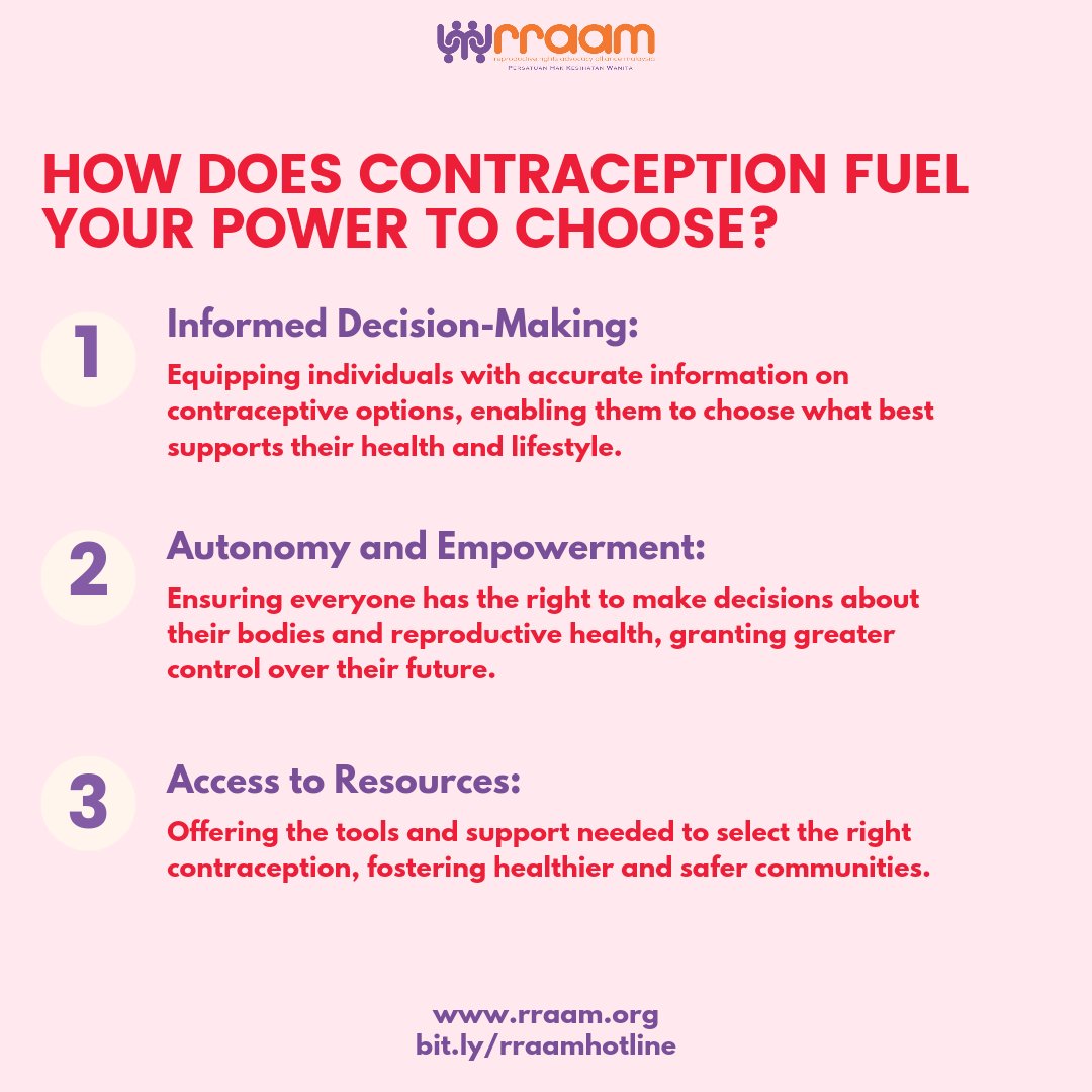 RRAAMalaysia's tweet photo. This #WorldContraceptionDay, we stand for the right to choose. ✊🏼

Access to contraception empowers individuals to plan their futures, protect their health, and take control of their lives. 💜

🔗https://t.co/AZcrz6G37G

#ReproductiveRights
#ReproductiveHealth https://t.co/sjlfTdR2hL