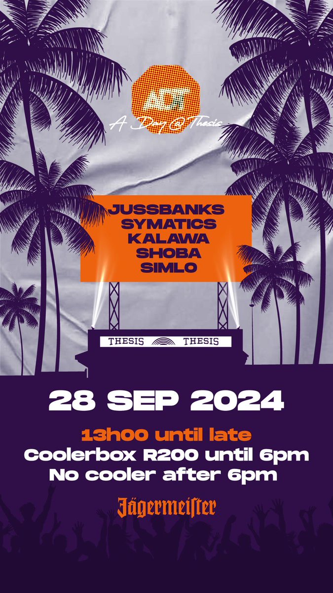 Si'la ekhoneni lo mhlaba this Saturday 🌈 <a href="/ThesisLifestyle/">IG: Thesis_Lifestyle</a> 

With dope spinners <a href="/Symatics/">Sims Phakisi</a> <a href="/KalawaMotaung/">Jazzmee ♠️</a> <a href="/juss_banks/">Juss Banks</a> shoba, simlo