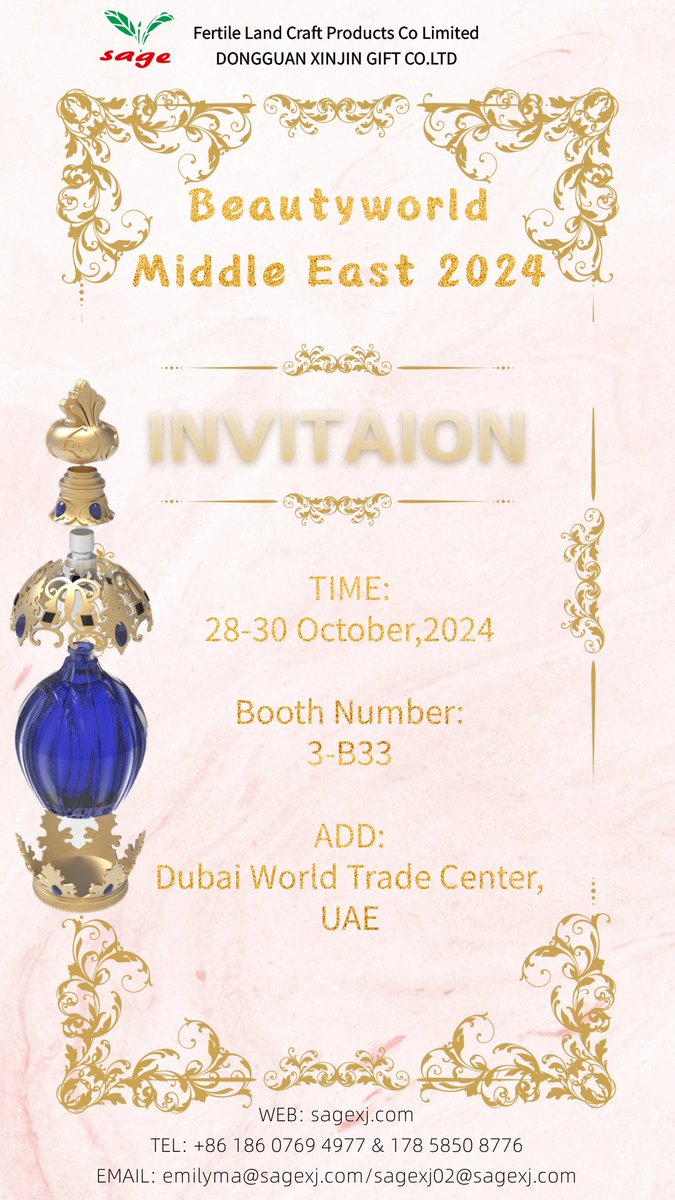 dorisxinjin's tweet photo. We are thrilled to sincerely invite you to visit our booth: 𝟑-𝐁𝟑𝟑 𝐚𝐭 𝐭𝐡𝐞 𝐮𝐩𝐜𝐨𝐦𝐢𝐧𝐠 𝐛𝐞𝐚𝐮𝐭𝐲𝐰𝐨𝐫𝐥𝐝 𝐟𝐚𝐢𝐫 𝐃𝐮𝐛𝐚𝐢 𝟐𝟎𝟐𝟒, 𝐭𝐚𝐤𝐢𝐧𝐠 𝐩𝐥𝐚𝐜𝐞 𝐟𝐫𝐨𝐦 𝐎𝐜𝐭𝐨𝐛𝐞𝐫 𝟐𝟖 𝐭𝐨 𝟑𝟎 𝐚𝐭 𝐭𝐡𝐞 𝐃𝐮𝐛𝐚𝐢 𝐖𝐨𝐫𝐥𝐝 𝐓𝐫𝐚𝐝𝐞 𝐂𝐞𝐧𝐭𝐞𝐫. https://t.co/IwIDwPvLNJ