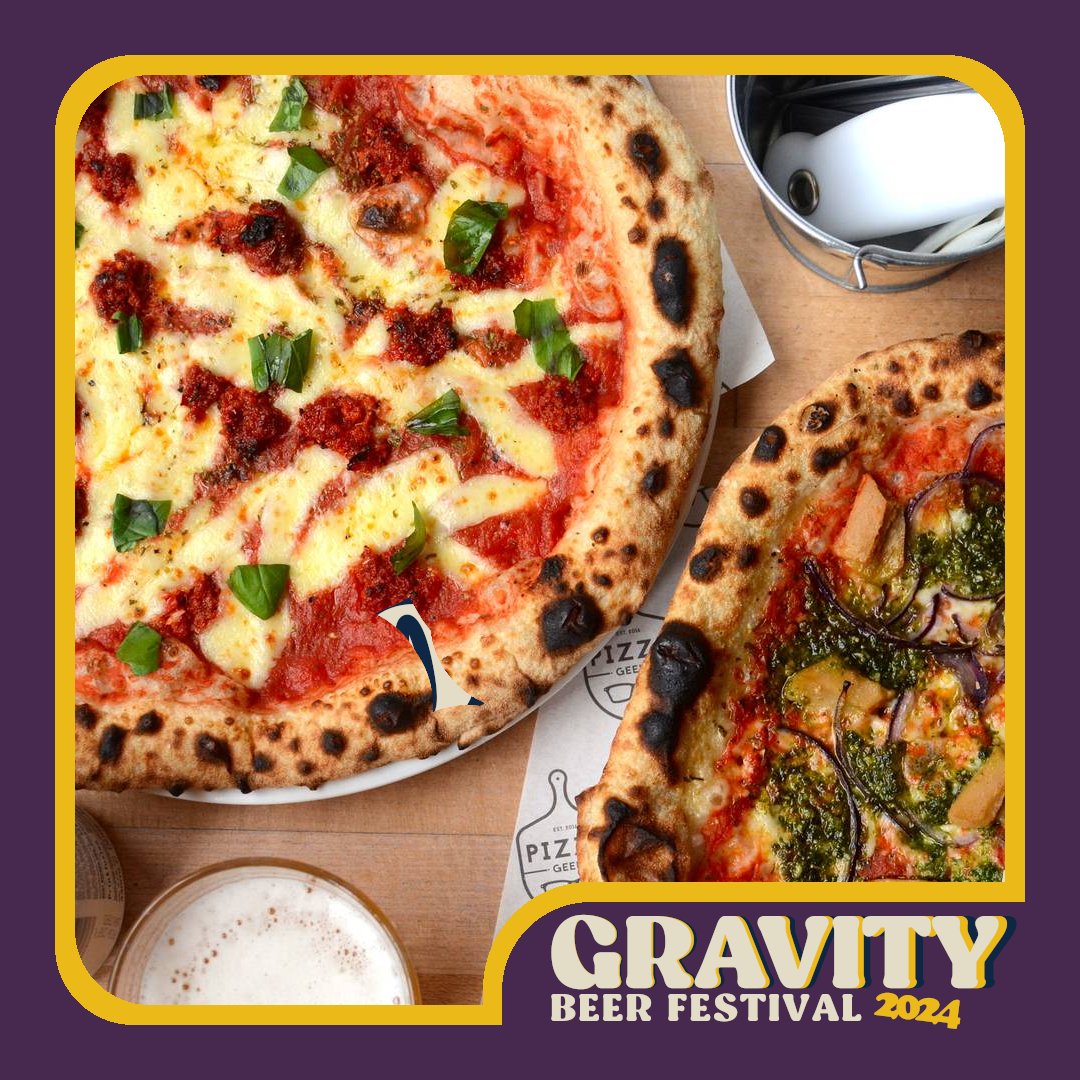 ⚡Food Vendors ⚡

The infamous #PizzaGeeks will be bringing their delish pizzas to Gravity!
Find them all weekend in the courtyard 🍕🤤

Grab your festival ticket here gravitybeerfestival.co.uk