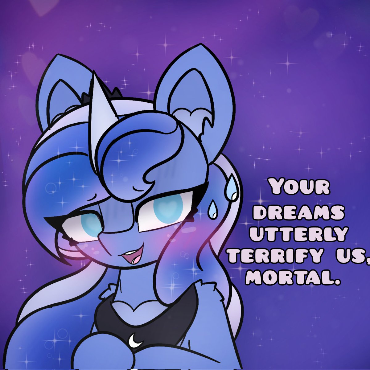 Sodapop_Sprays's tweet image. Do you ever wonder how Luna would react to ponies who could lucid dream? (◕ っ ◕✿)

#mlp #mlpart #sodapop_sprays #mlpluna