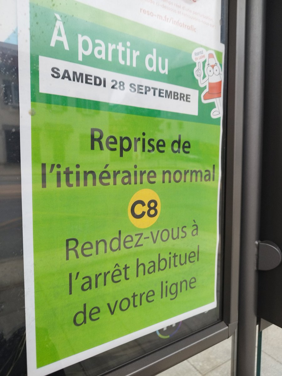 malicyeux's tweet photo. @transportsmreso est ce que c'est aussi valable pour la ligne C5. Aucune information à ce sujet sur les arrêts provisoires ?
Un affichage serait le bienvenu pour éviter aux gens d'attendre un bus qui ne passera plus. https://t.co/6bIPSjtZH0