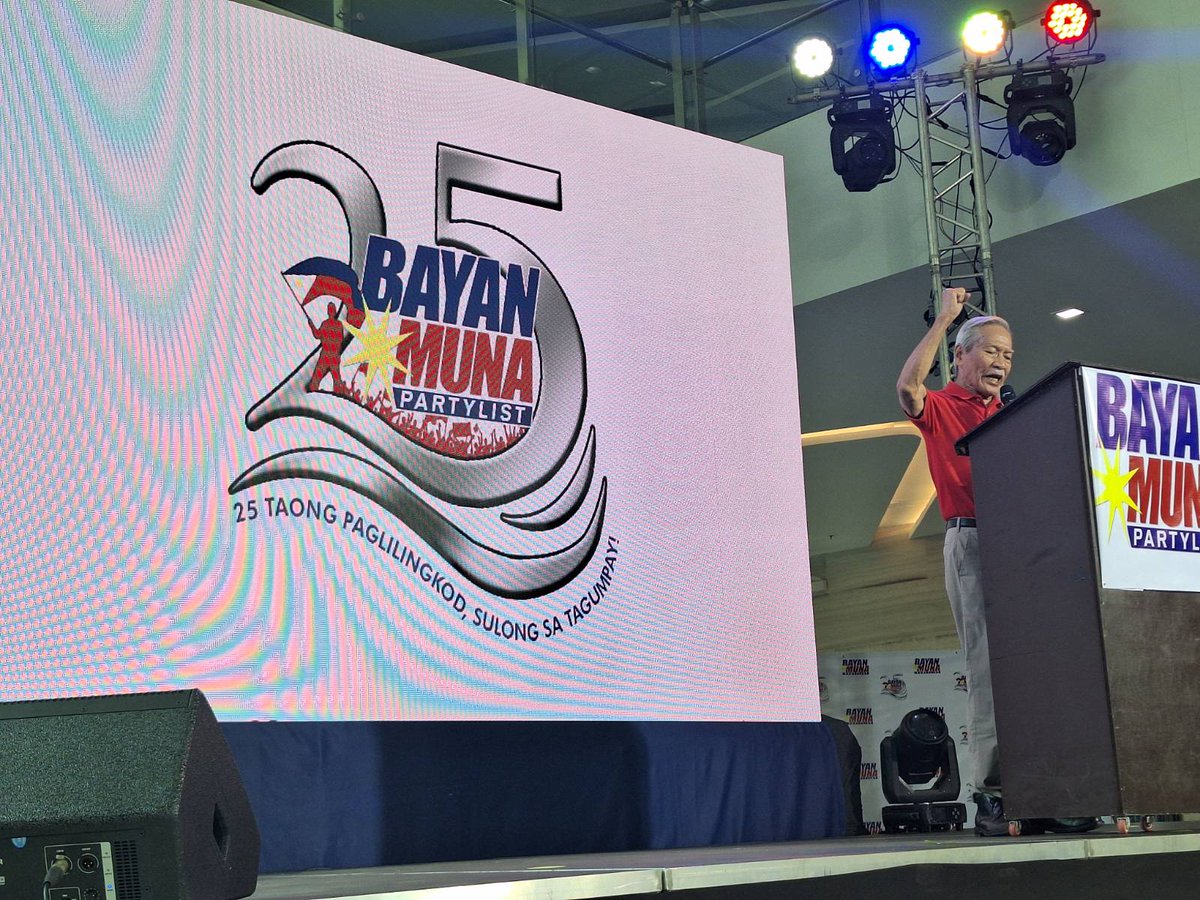 BayanMuna's tweet photo. HAPPENING NOW: Bayan Muna 10th National Convention at 25th anniversary.
Bayan Muna, magbabalik sa Kongreso! βπβ€οΈπ
#BayanMuna25
#BayanMunaIpanalo https://t.co/pld7Ii1yv5