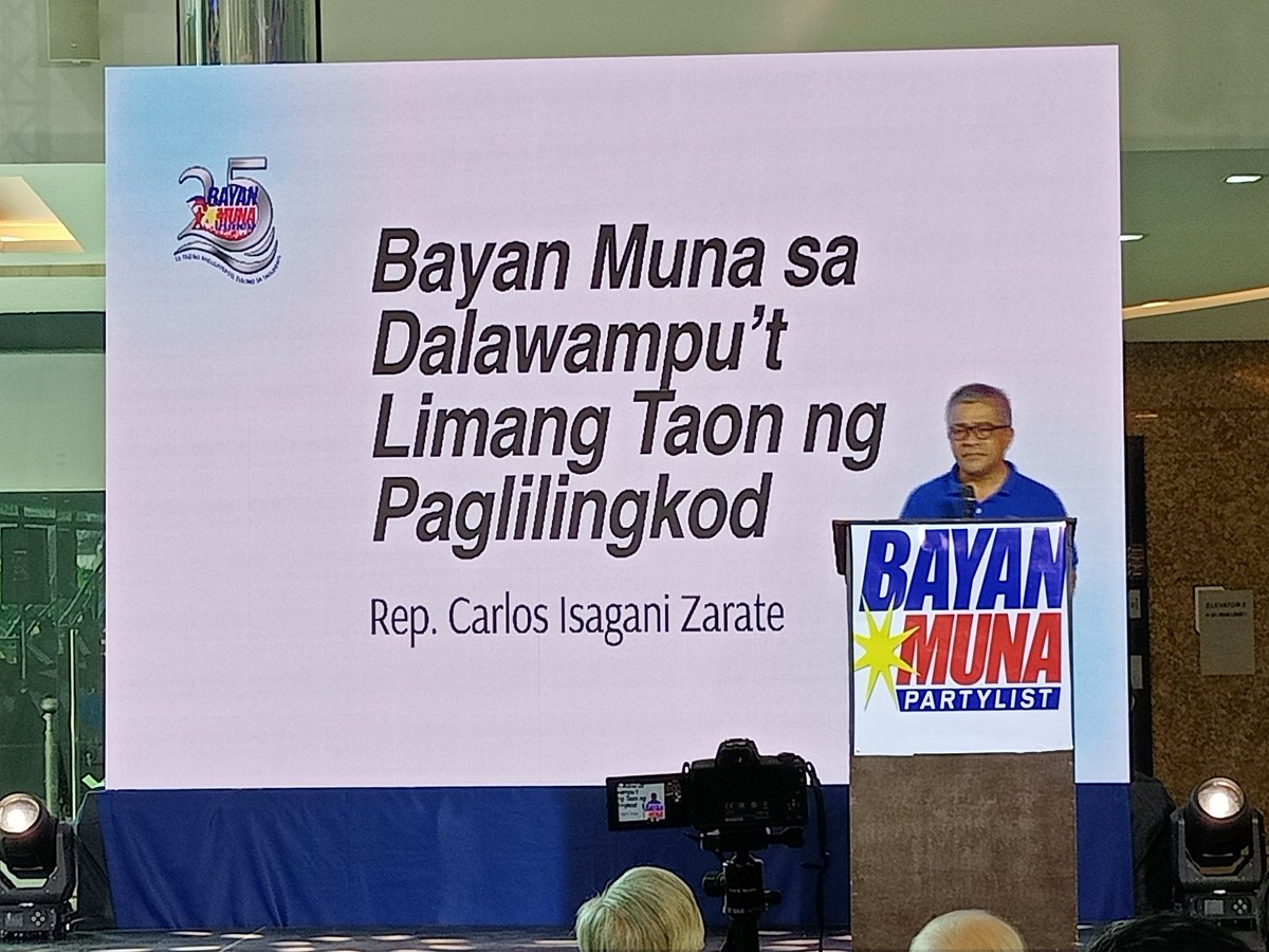 BayanMuna's tweet photo. HAPPENING NOW: Bayan Muna 10th National Convention at 25th anniversary.
Bayan Muna, magbabalik sa Kongreso! βπβ€οΈπ
#BayanMuna25
#BayanMunaIpanalo https://t.co/pld7Ii1yv5